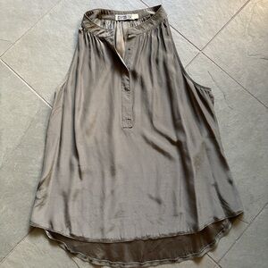 GO BY GO SILK Taupe-Grey Tank Top